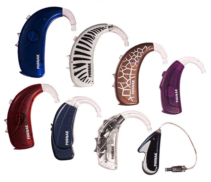 Colorful hearing aids styles for kids